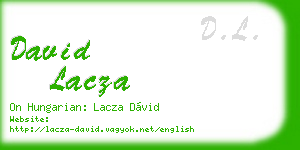 david lacza business card